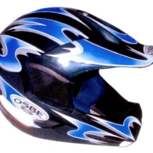 CASQUE CROSS BLEU S